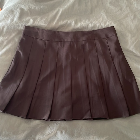 Black pleated mini skort - Picture 3 of 6